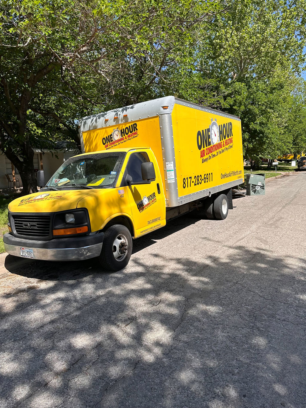 yellow one hour prescott truck | air conditioning service prescott az sedona az 