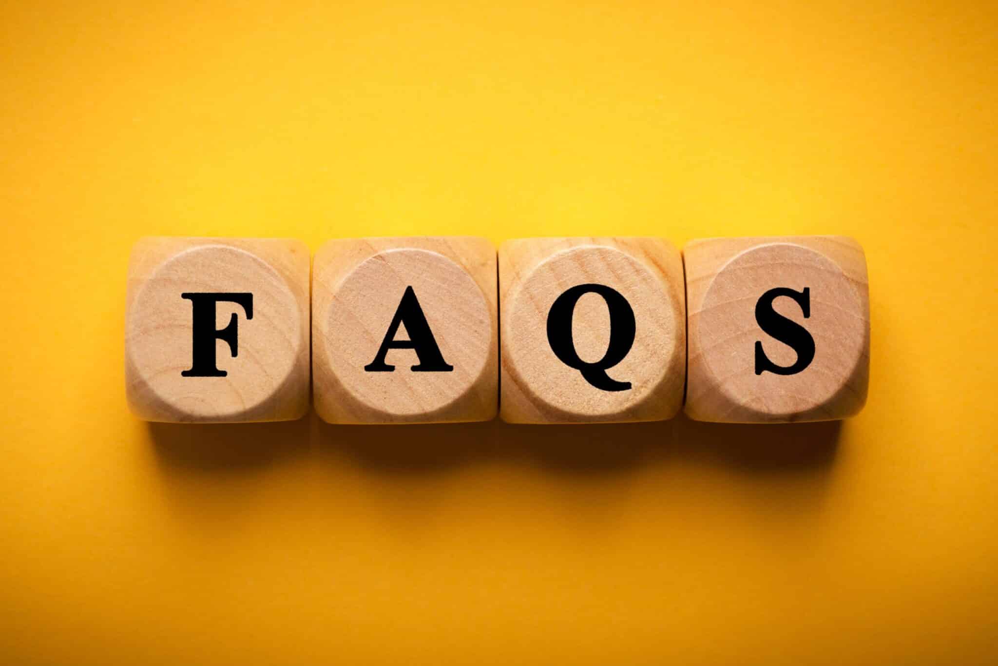 FAQS wooden blocks isolated, HVAC.